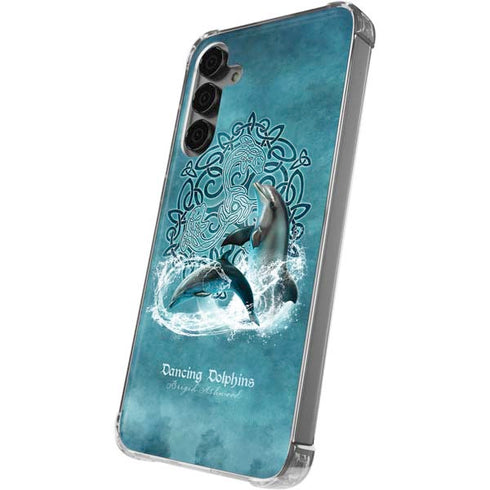 Dolphin Celtic Knot by Brigid Ashwood Galaxy S24 Plus Clear Case